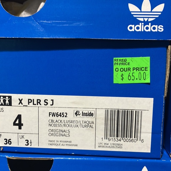 adidas originals X_Plr S J 'Black Blue Yellow' FW6452 big kids - Picture 11 of 13